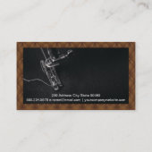 Nähmaschine | Braune Polsterung Visitenkarte (Rückseite)