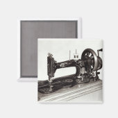 Nähmaschine der Sängerin "New Family", 1865 Magnet (Vorderseite/Rückseite)