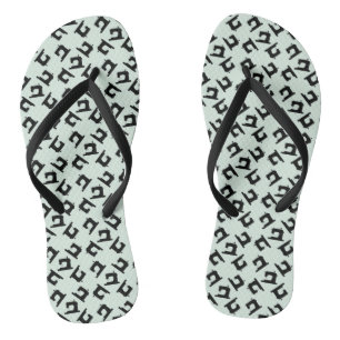 Nähmaschine Druckminzkunstwerk Flip Flops Badesandalen