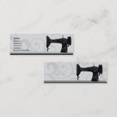 Nähmaschine - dünn mini visitenkarte (Vorne/Hinten)