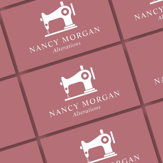 Nähmaschine Dusty Rose Visitenkarte
