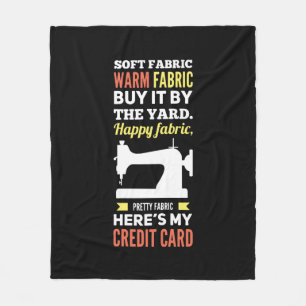 Nähmaschine Fleecedecke