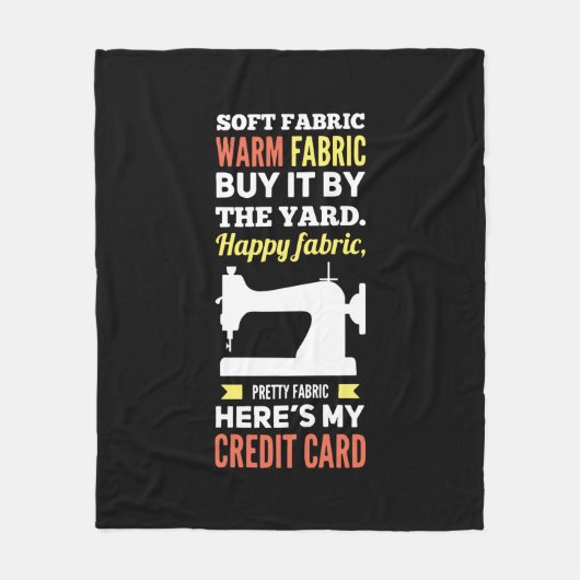 Nähmaschine Fleecedecke (Vorderseite)