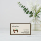 Nähmaschine für Seamstresen - Einfache Eleganz Visitenkarte (Stehend Vorderseite)