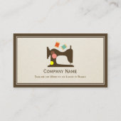 Nähmaschine für Seamstresen - Einfache Eleganz Visitenkarte (Rückseite)