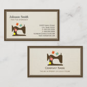 Nähmaschine für Seamstresen - Einfache Eleganz Visitenkarte (Vorne/Hinten)