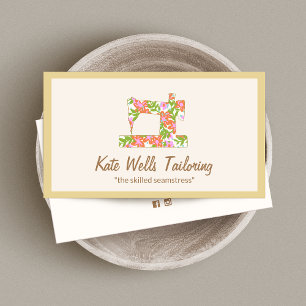 Nähmaschine für Seamstress-Flora Telefonnummerkarte