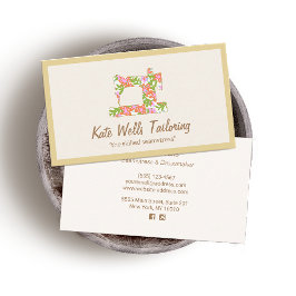 Nähmaschine für Seamstress-Flora Visitenkarte