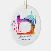 Nähmaschine für Wasserfarben Keramik Ornament (Rechts)