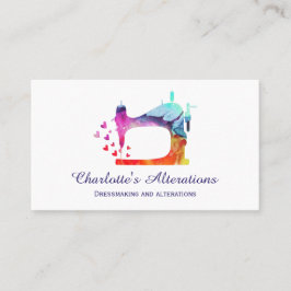 Nähmaschine für Wasserfarben Seamstress Visitenkarte