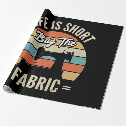 Nähmaschine Geschenkpapier (Ungerollt)