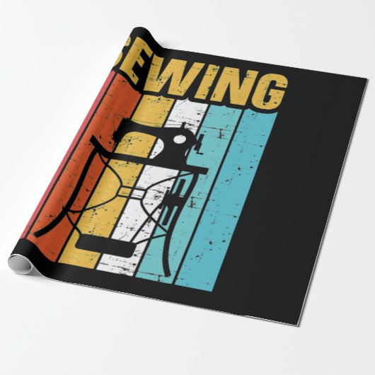 Nähmaschine Geschenkpapier (Ungerollt)