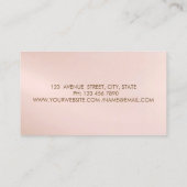 Nähmaschine Gold Confetti, Pinselstrich Visitenkarte (Rückseite)