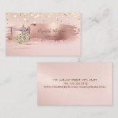 Nähmaschine Gold Confetti, Pinselstrich Visitenkarte (Vorne/Hinten)