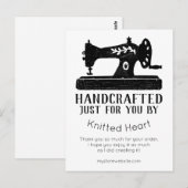 Nähmaschine, handgefertigt mithilfe der Karte (Vorne/Hinten)