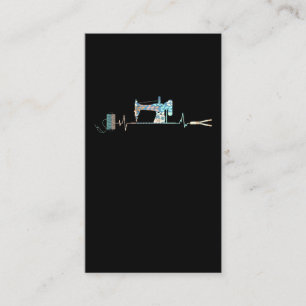 Nähmaschine Herzschlag Visitenkarte