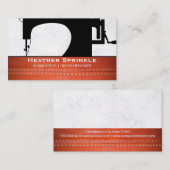 Nähmaschine | industriell | Leather Stitched Visitenkarte (Vorne/Hinten)