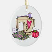 Nähmaschine Keramik Ornament (Rechts)