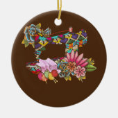 Nähmaschine Keramik Ornament (Vorne)