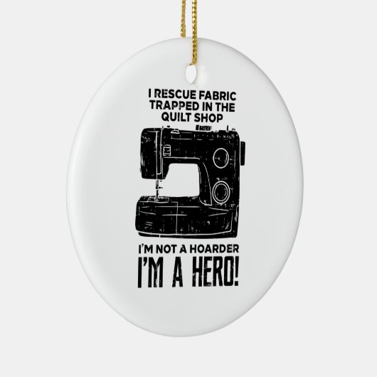 Nähmaschine Keramik Ornament (Rechts)