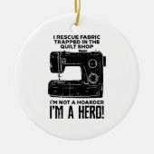 Nähmaschine Keramik Ornament (Vorne)