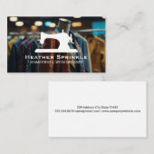 Nähmaschine | Kleidung Visitenkarte (Vorne/Hinten)