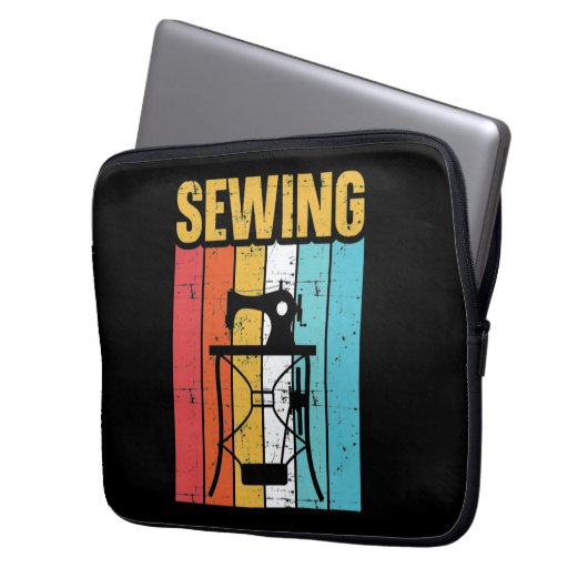 Nähmaschine Laptopschutzhülle (Vorderseite Links)
