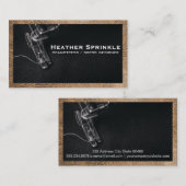 Nähmaschine | Leather Border Visitenkarte (Vorne/Hinten)