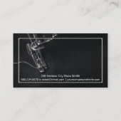 Nähmaschine | Leder | Sticken Visitenkarte (Rückseite)