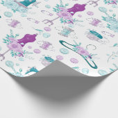 Nähmaschine Mannequin Tasten Thread Seamstress Geschenkpapier (Ecke)