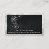 Nähmaschine | Marmorgrenze Visitenkarte (Rückseite)