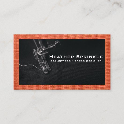 Nähmaschine | Material Visitenkarte (Vorderseite)