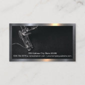 Nähmaschine | Metallische Grenze Visitenkarte (Rückseite)