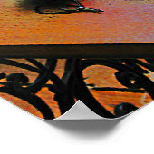 Nähmaschine mit Tuch Poster (Ecke)