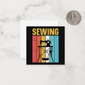 Nähmaschine Mitteilungskarte (Vorderseite/Rückseite Beispiel)