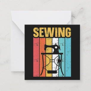 Nähmaschine Mitteilungskarte