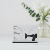 Nähmaschine - mollig visitenkarte (Stehend Vorderseite)