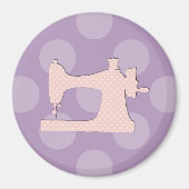 Nähmaschine, Nadel, Stifte, Polka-Punkte Magnet (Vorne)