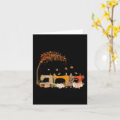 Nähmaschine Nähen Stich länger schneller Fall Karte (Gelbe Blume)