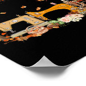 Nähmaschine Nähen Stich länger schneller Fall Poster (Ecke)