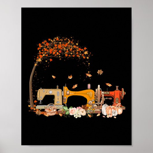 Nähmaschine Nähen Stich länger schneller Fall Poster (Vorne)