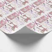 Nähmaschine Nahtstich Geschenkpapier (Ecke)