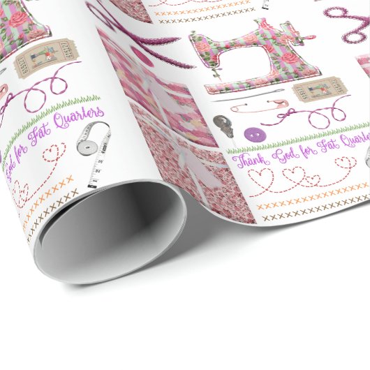 Nähmaschine Nahtstich Geschenkpapier (Rolleneckpunkt)