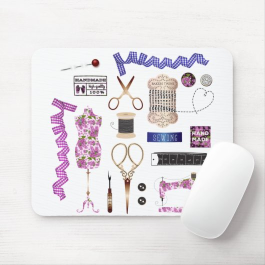 Nähmaschine Nahtstich Mousepad (Mit Mouse)