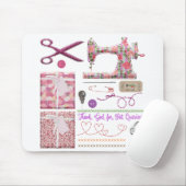 Nähmaschine Nahtstich Mousepad (Mit Mouse)