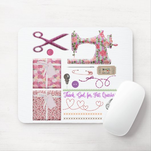 Nähmaschine Nahtstich Mousepad (Mit Mouse)