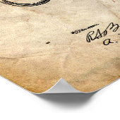 Nähmaschine Patent Poster (Ecke)