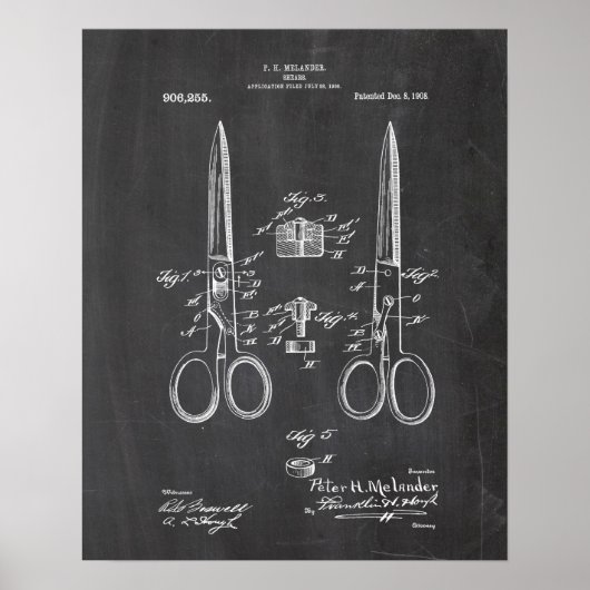 Nähmaschine Patent Poster (Vorne)