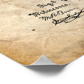 Nähmaschine Patent Poster (Ecke)