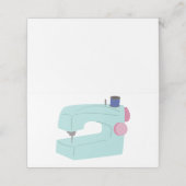 Nähmaschine Platzkarte (Außenseite Aufgefaltet)